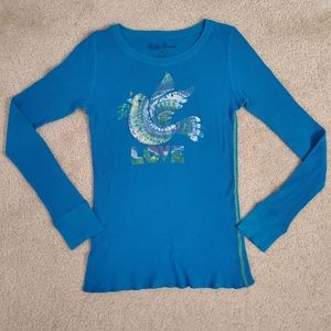 Lucky Brand Long Sleeve Love Top (Medium)